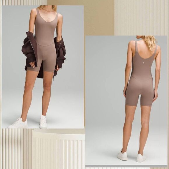 Lululemon Align Bodysuit 6" TAUPETASTIC size 2‎ NWT ONE PIECE - Picture 2 of 7